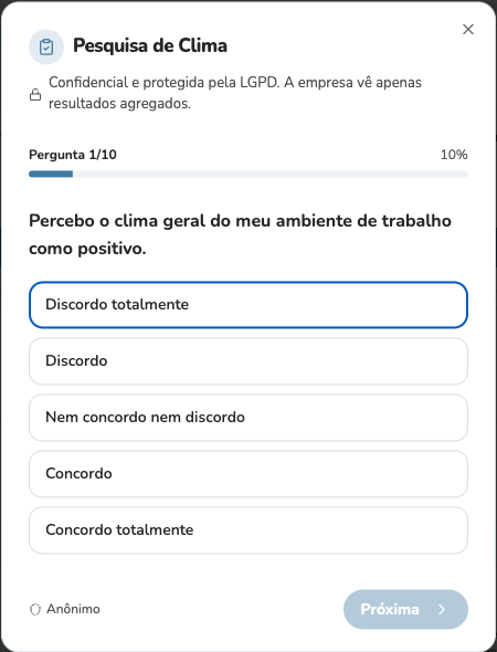 Tela de bem-estar MIMO Care