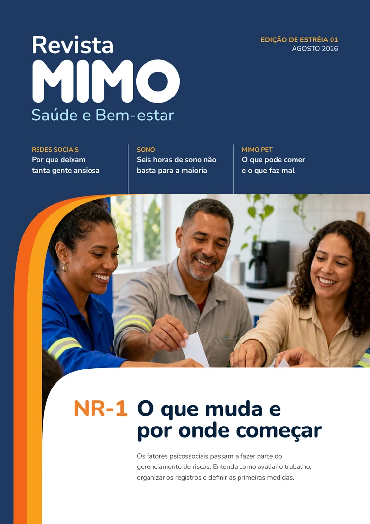 Capa da edição de estreia da Revista MIMO.